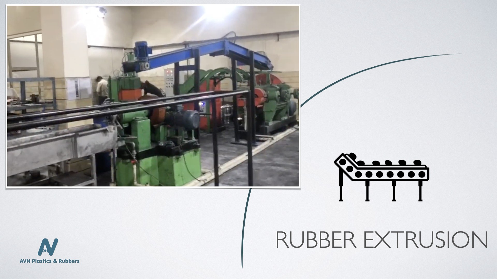 Rubber extrusion at IMT Manesar