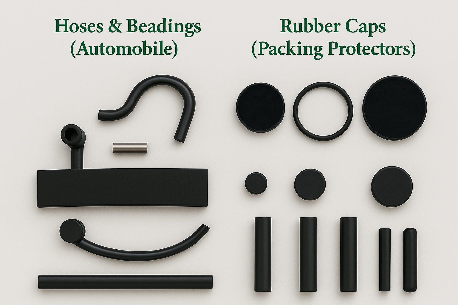 Hoses, beadings & caps